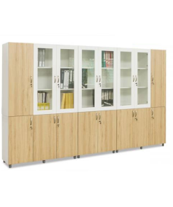 Cụm tủ sắt cánh gỗ THSSV12