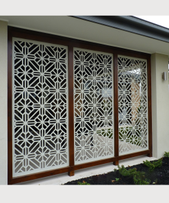 Vách gỗ trang trí cửa ra vào SV454
