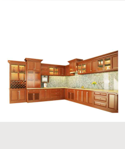 Tủ bếp gỗ gõ đỏ cao cấp SV12
