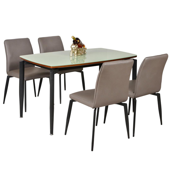 Bộ bàn ăn cao cấp khung thép BA501 SV - Ảnh 2