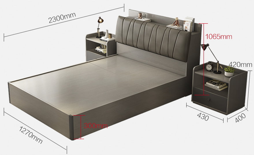 Giường ngủ đẹp hiện đại GNSV006 - Ảnh 2
