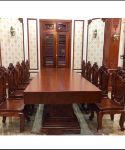 Bộ bàn ăn gỗ liền khối SV07