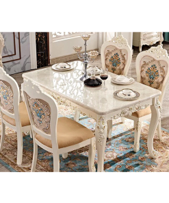 Bàn ghế ăn tân cổ điển SV02