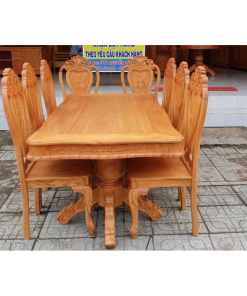 Bàn ăn gỗ gõ đỏ SV016