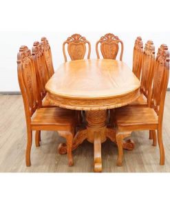 Bàn ăn gỗ gõ đỏ SV017